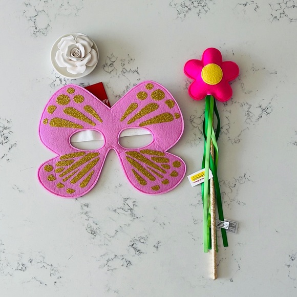 Hanna Andersson Butterfly Mask and Flower Wand - Picture 4 of 12